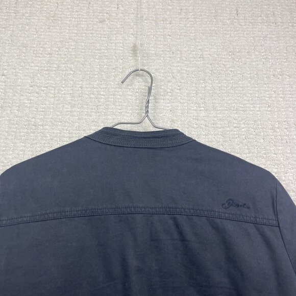 Y2K Diesel Moto Biker Jacket Women’s Size S Washed Navy Blue Zip Up Vintage - Picture 13 of 14